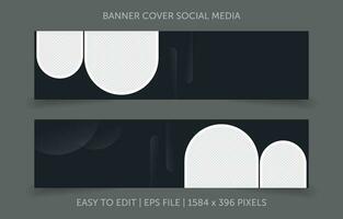 Cover banner promotion abstract background for social media website vector