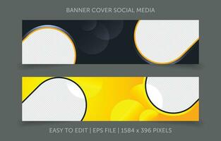 Cover banner promotion abstract background for social media website vector