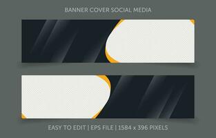 Cover banner promotion abstract background for social media website vector