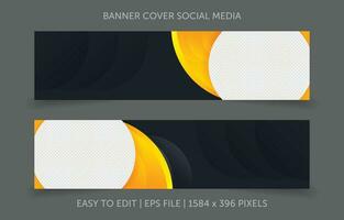 Cover banner promotion abstract background for social media website vector