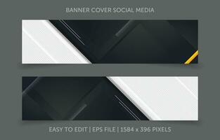 Cover banner promotion abstract background for social media website vector