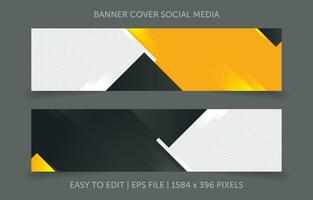 Cover banner promotion abstract background for social media website vector