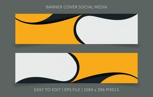 Cover banner promotion abstract background for social media website vector