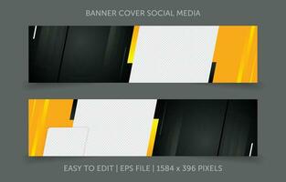 Cover banner promotion abstract background for social media website vector