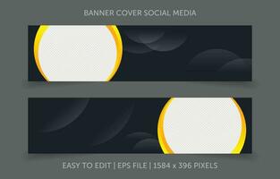 Cover banner promotion abstract background for social media website vector