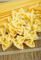 raw pasta closeup photo