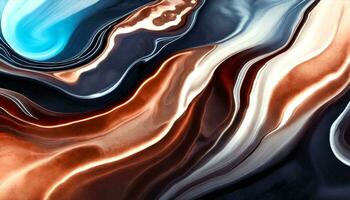 AI generated abstract background with colorful waves photo