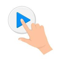 cursor click playlist illustration vector