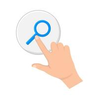 cursor click  search bar illustration vector