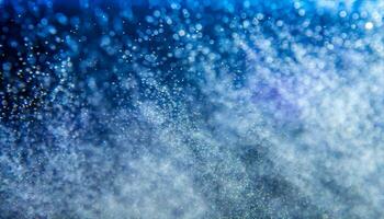 AI generated water drops falling from the sky onto a blue surface photo
