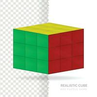 Cube puzzle box game, mathematical problem game vector