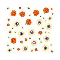 spooky halloween pattern illustration vector