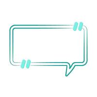 quotes speech bubble communication illustration vector