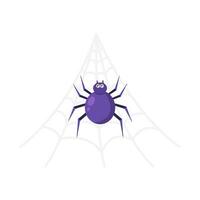 araña en araña web ilustración vector