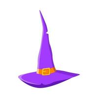 spooky hat witch illustration vector