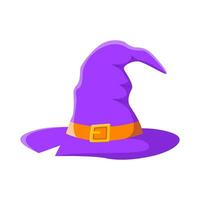 spooky hat witch illustration vector