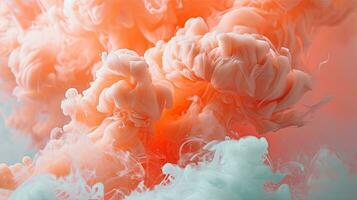 AI generated Abstract Peach Fuzz Color Swirls Trending for Year 2024 photo