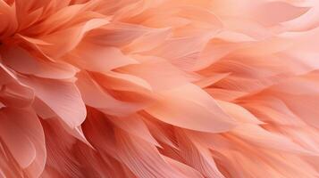 AI generated Abstract Elegance in Flowing Peach Fuzz Fabric Drapery. photo