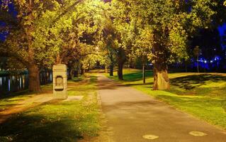 night park in Melbourne photo