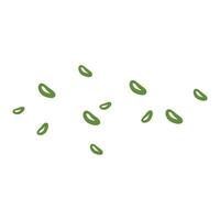 sliced of spring onion illustration vector