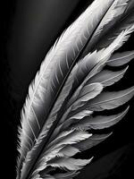 AI generated Elegant Bird Feather photo