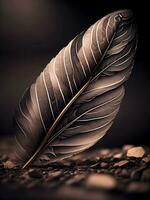 AI generated Elegant Bird Feather photo