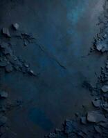 AI generated Navy Blue Stucco Texture, Background, Generative AI photo