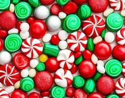 AI generated Festive Array of Candies photo