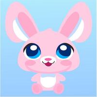 Cute bunny rabbit vector