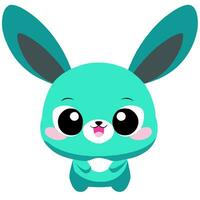 Cute bunny rabbit vector