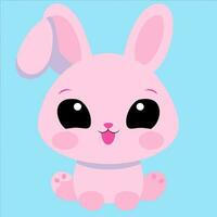 Cute bunny rabbit vector