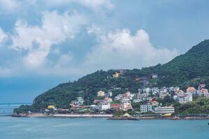 Morning in Vung Tau city and coast, Vietnam. Vung Tau is a famous coastal city in the South of Vietnam photo