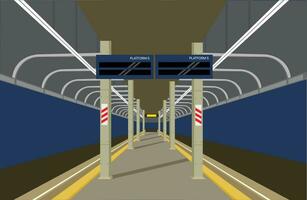 Train platform vector