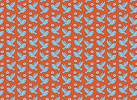 pigeon, lovebird pattern, valentine's day, vector background