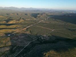 aerial sunset view of todos santos mexico baja california sur from mirador viewpoint lookout photo