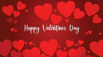 Happy Valentines Day Background Design Template vector