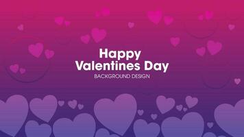 Happy Valentines Day Background Design Template vector