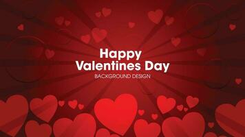 Happy Valentines Day Background Design Template vector