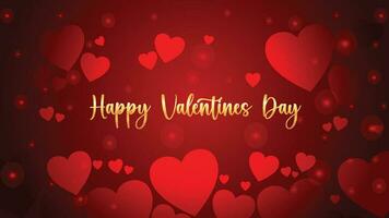 Happy Valentines Day Background Design Template vector