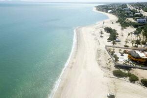 el sargento beach la ventana baja california sur mexico aerial view panorama photo