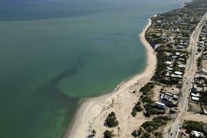 el sargento beach la ventana baja california sur mexico aerial view panorama photo