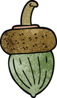 cartoon doodle acorn png