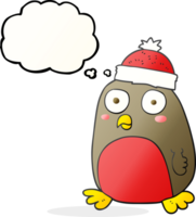 gedachte bubbel tekenfilm Kerstmis Robin png