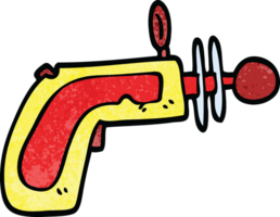 cartoon doodle ray gun png