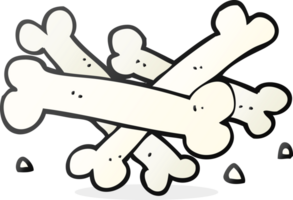 cartoon pile of bones png