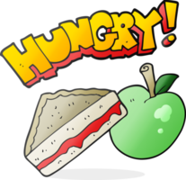 cartoon packed lunch png