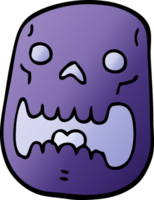 cartoon doodle halloween schedel png