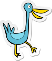 sticker of a funny cartoon duck png