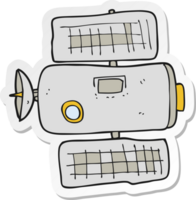 autocollant d'une station spatiale de dessin animé png