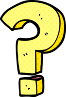 cartoon doodle question mark png